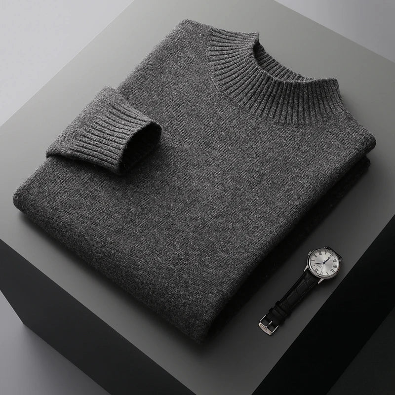 Selviano Wool Stand-Collar Pullover