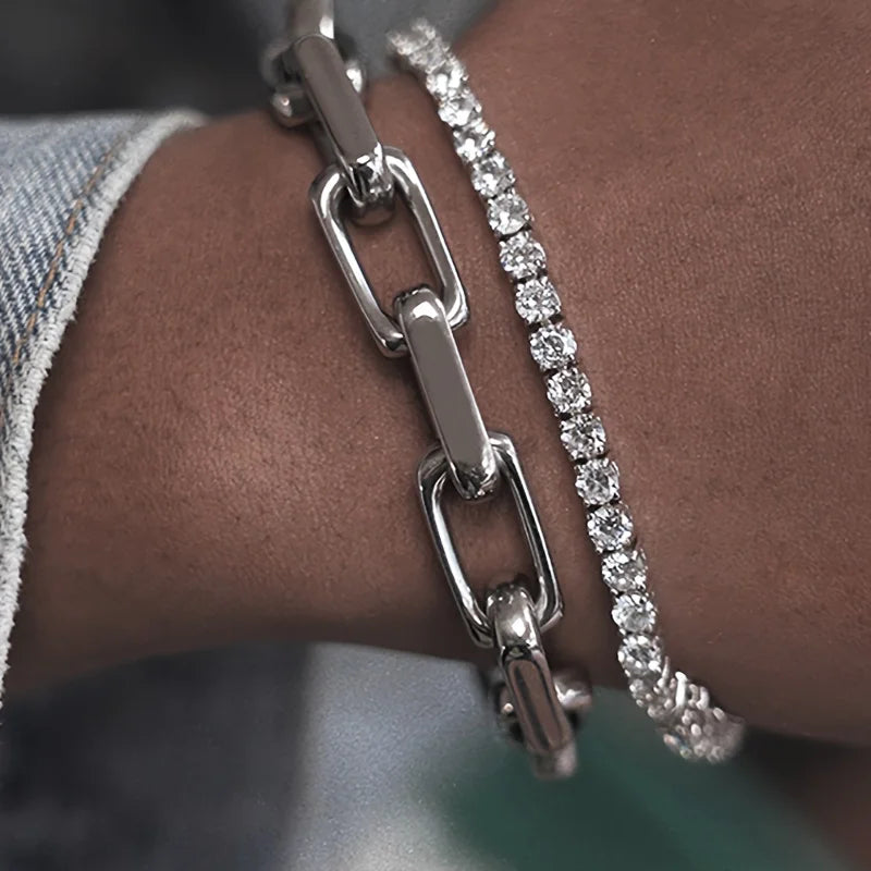 Men’s Titan Stainless Steel Chain Bracelet