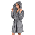 Marivelle Plush Hooded Robe