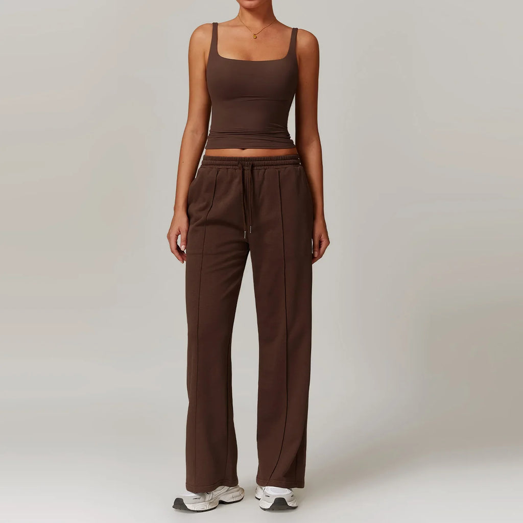 Women’s Aven Ribbed Crop Top & Pants Set