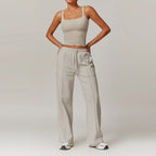 Women’s Aven Ribbed Crop Top & Pants Set