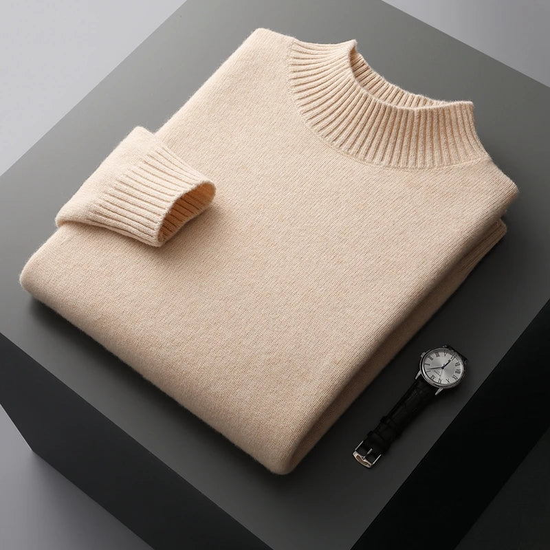 Selviano Wool Stand-Collar Pullover