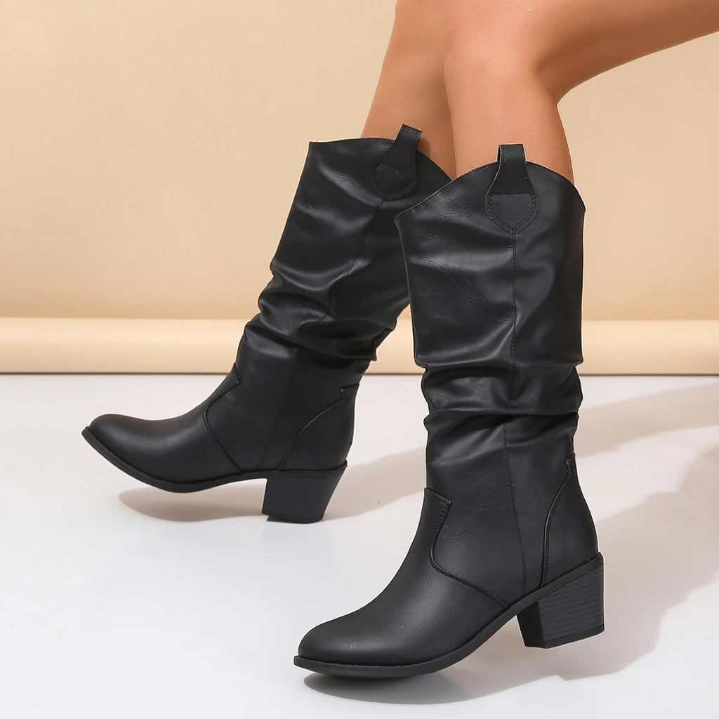 Marenca Western Mid-Calf Boots