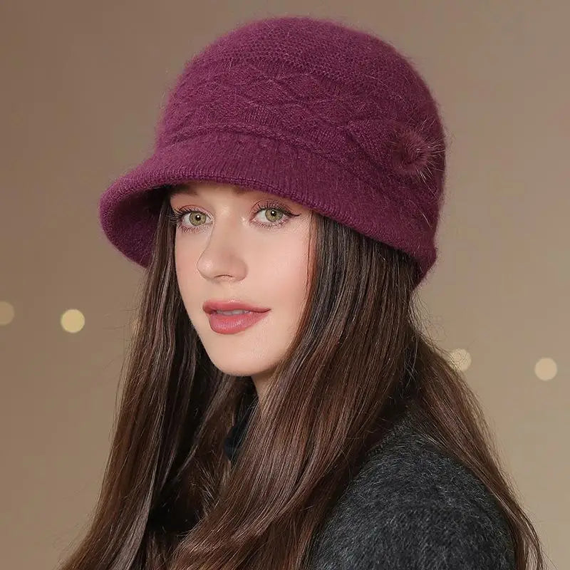 Aubrella Warm Knit Cloche Hat