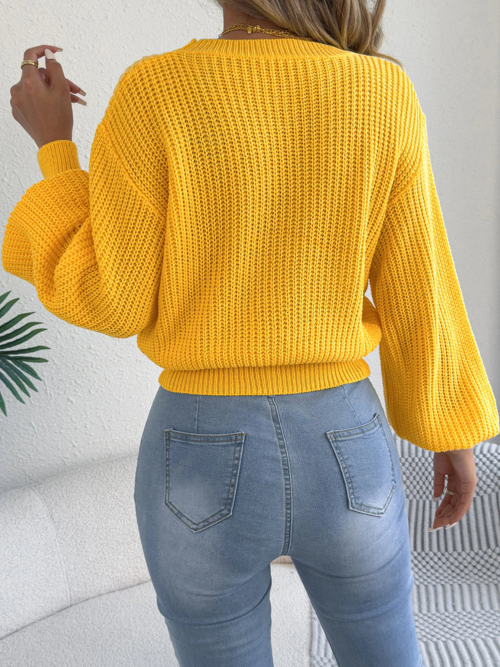 Raverno Knit Lantern Sweater