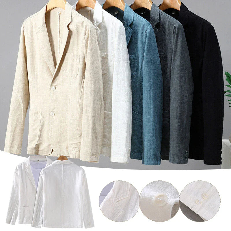 Renzo Cotton-Linen Blazer