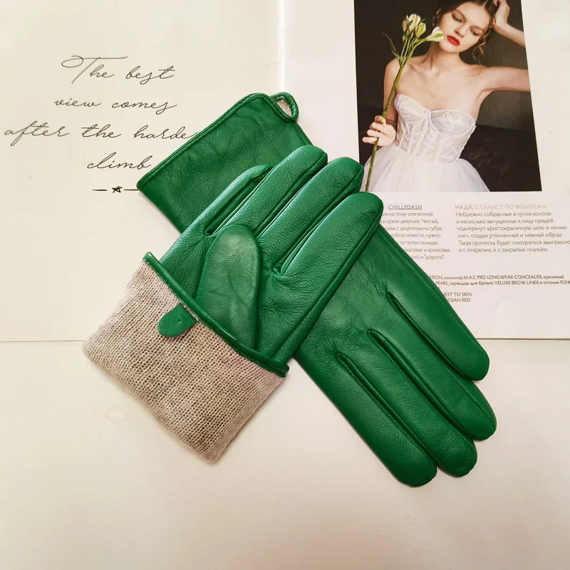 Maravelle Classic Faux Leather Gloves