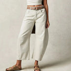 Valdena Cotton Wide-Leg Pants