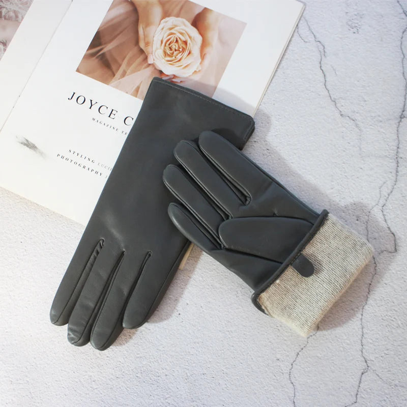 Maravelle Classic Faux Leather Gloves
