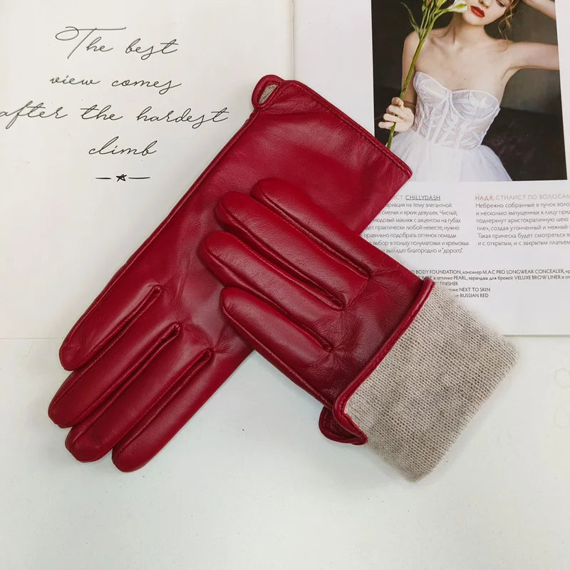 Maravelle Classic Faux Leather Gloves