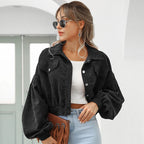 Calvi Cropped Corduroy Blend Jacket