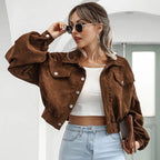 Calvi Cropped Corduroy Blend Jacket
