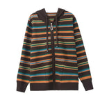 Cambrio Striped Hooded Cardigan