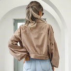 Calvi Cropped Corduroy Blend Jacket