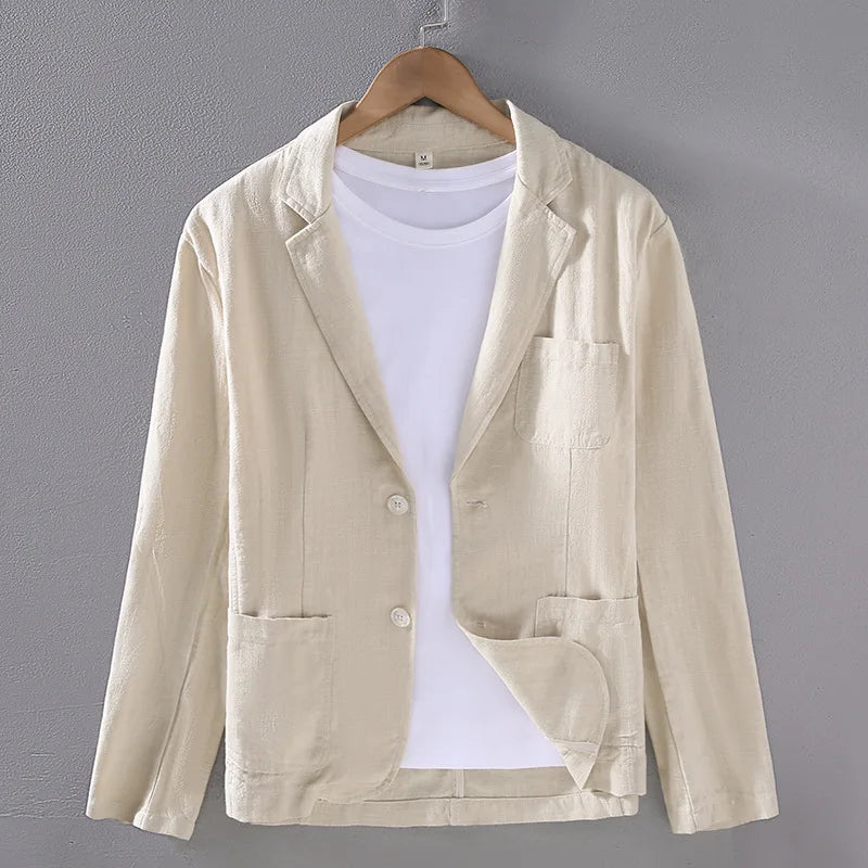 Renzo Cotton-Linen Blazer
