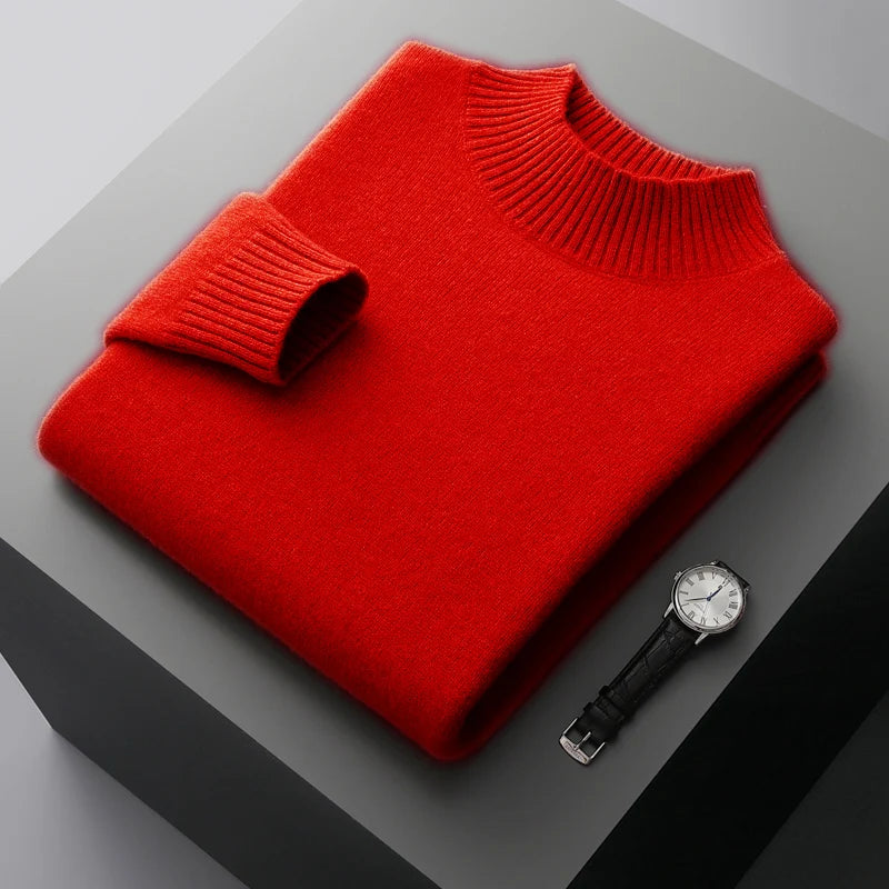 Selviano Wool Stand-Collar Pullover