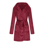 Marivelle Plush Hooded Robe