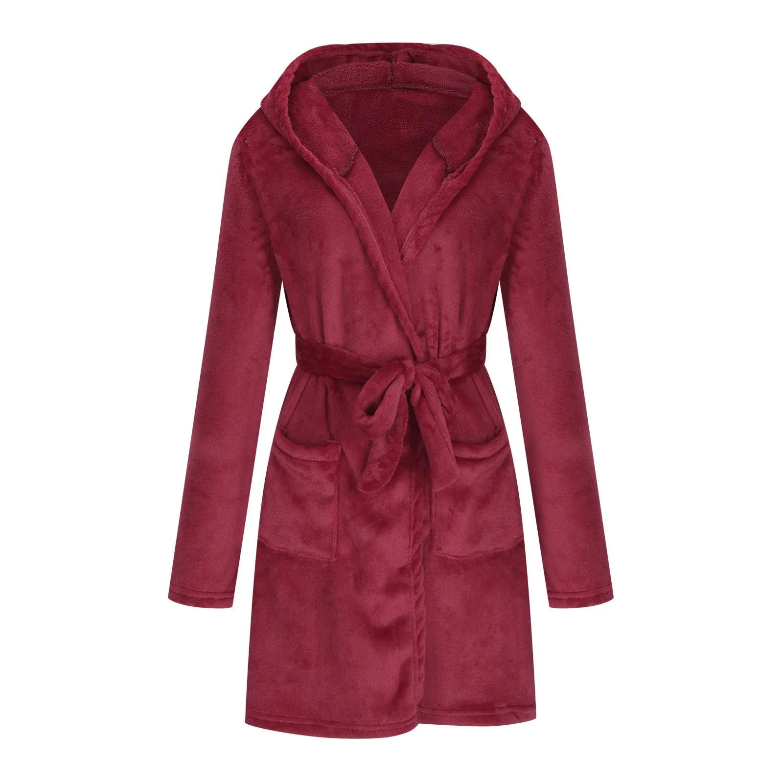 Marivelle Plush Hooded Robe