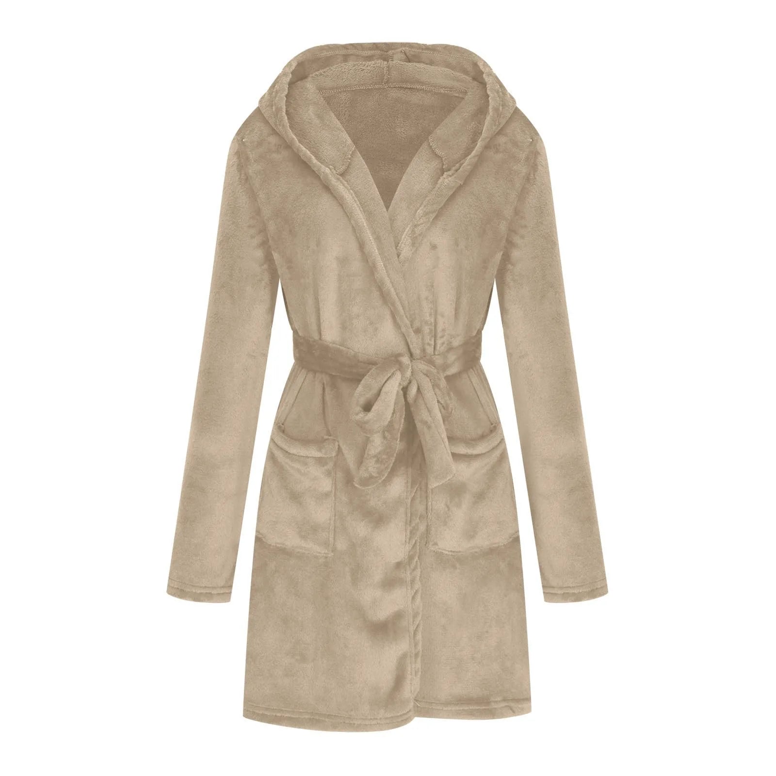 Marivelle Plush Hooded Robe