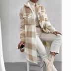 Women’s Norwell Plush Plaid Overcoat