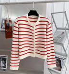 Liorra Striped Knit Cardigan