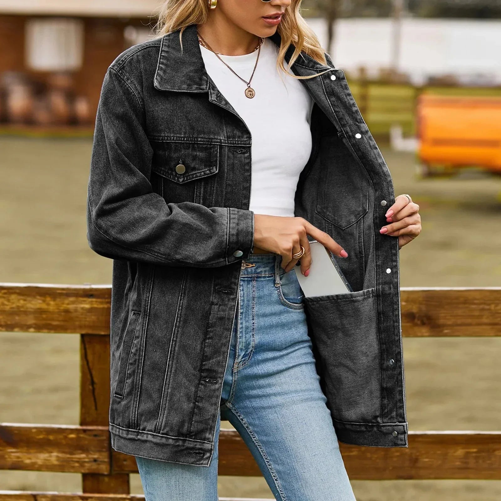 Women’s Harper Vintage Denim Jacket