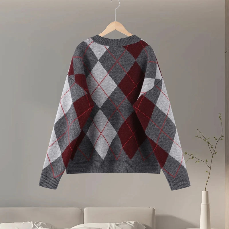 Lerida Argyle Knit Sweater