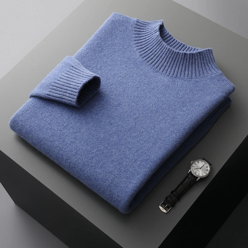 Selviano Wool Stand-Collar Pullover
