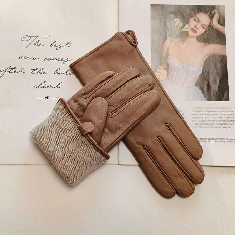Maravelle Classic Faux Leather Gloves