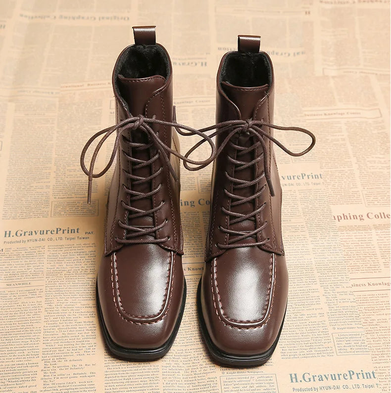 Lerida Lace-Up Ankle Boots