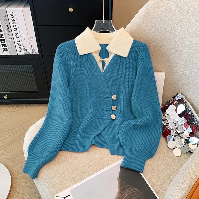Valentia Knit Button Cardigan