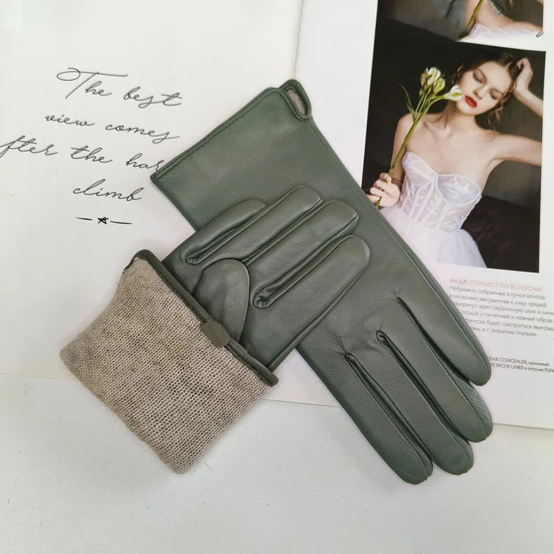 Maravelle Classic Faux Leather Gloves