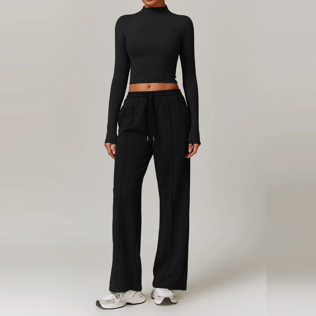 Women’s Aven Ribbed Crop Top & Pants Set