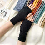 Marcelli Cable Wrist Warmers