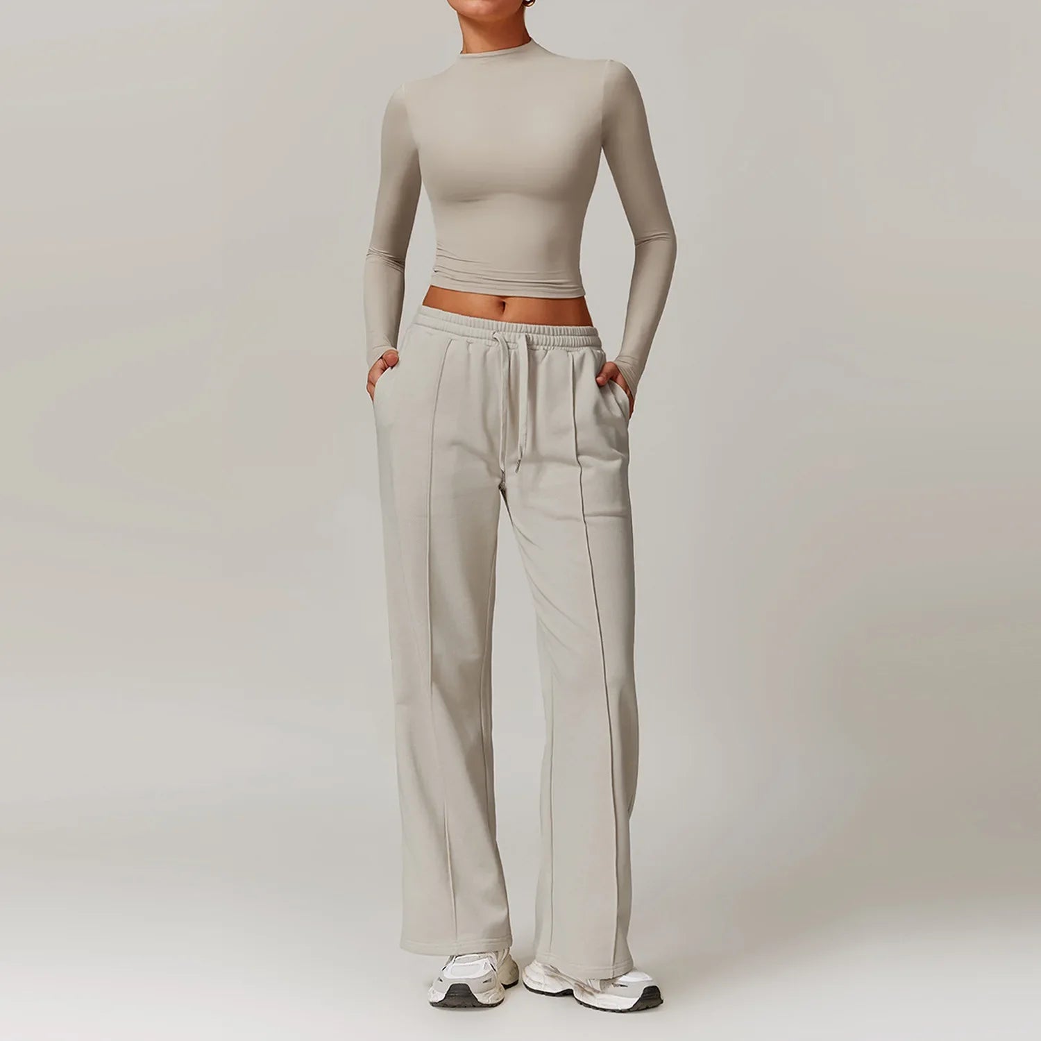 Women’s Aven Ribbed Crop Top & Pants Set