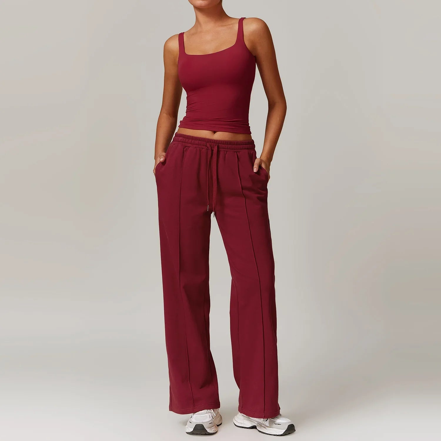 Women’s Aven Ribbed Crop Top & Pants Set