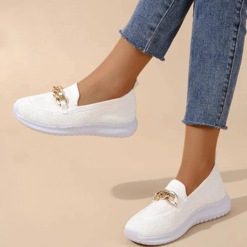 Aurelia Gold Knot Loafers