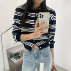 Portella Striped Knit Cardigan