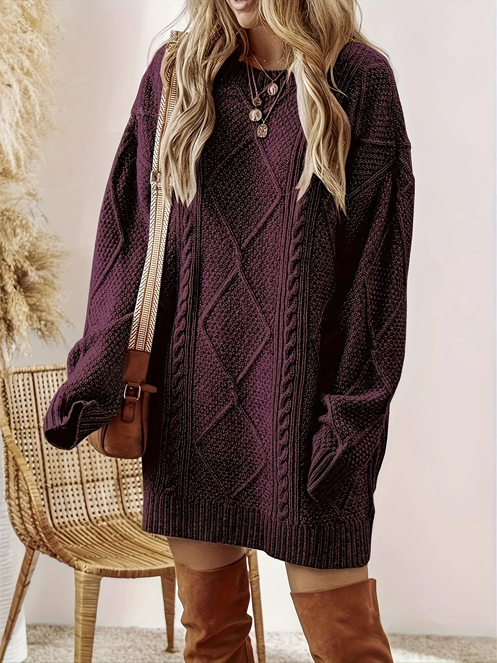 Valdina Knit Sweater Dress