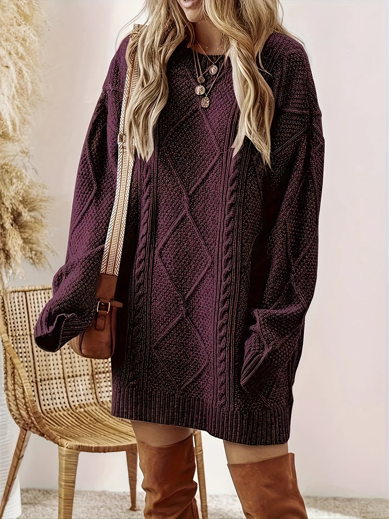 Valdina Knit Sweater Dress