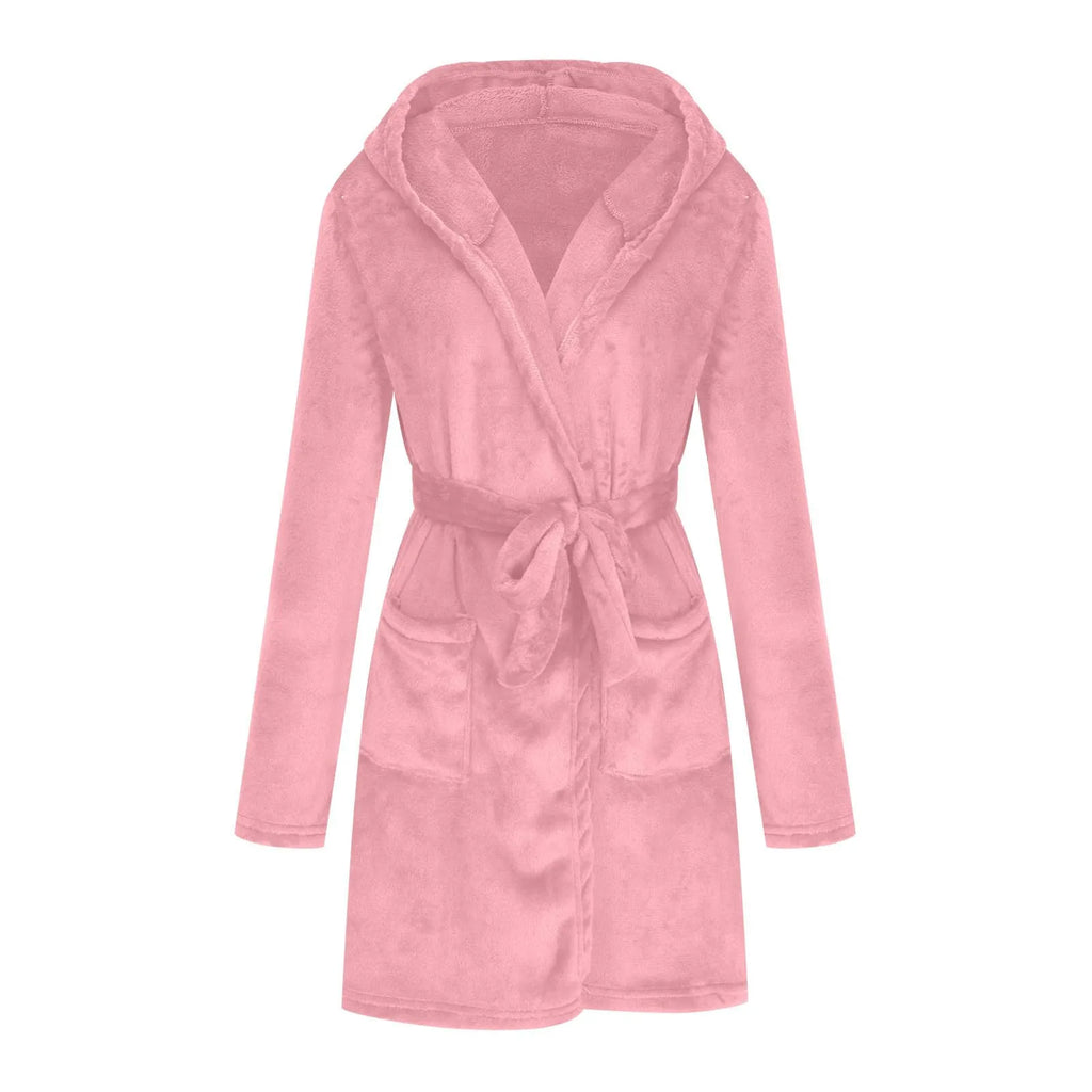 Marivelle Plush Hooded Robe