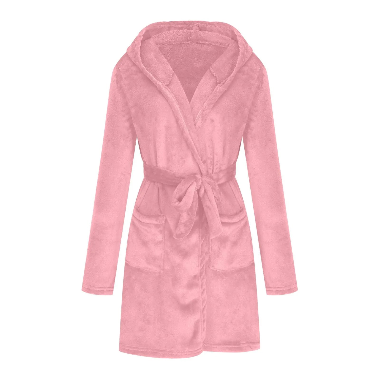 Marivelle Plush Hooded Robe