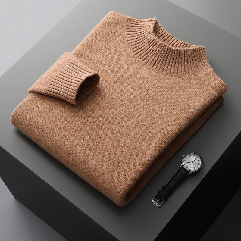 Selviano Wool Stand-Collar Pullover