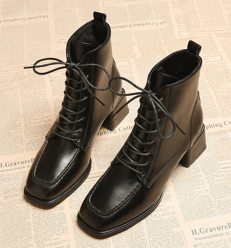 Lerida Lace-Up Ankle Boots