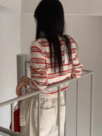 Portella Striped Knit Cardigan