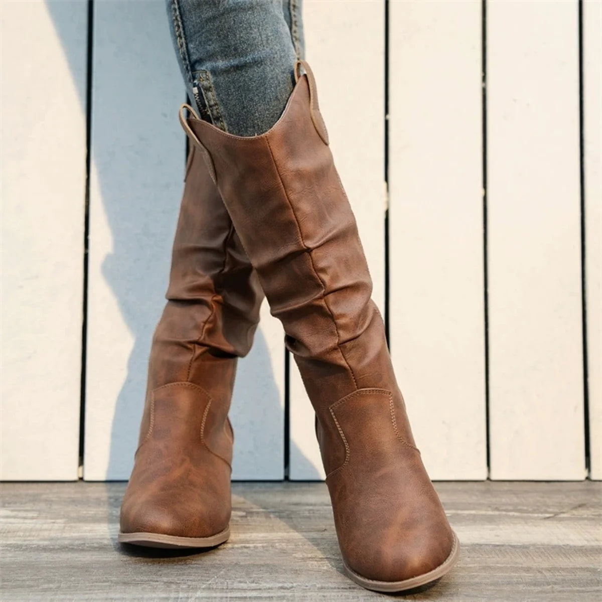 Marenca Western Mid-Calf Boots