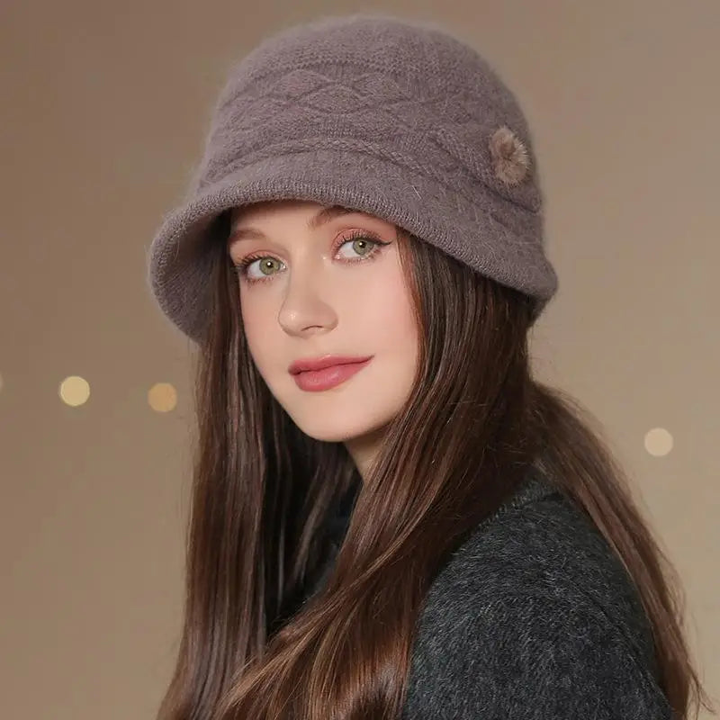 Aubrella Warm Knit Cloche Hat