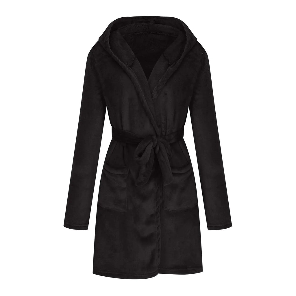 Marivelle Plush Hooded Robe