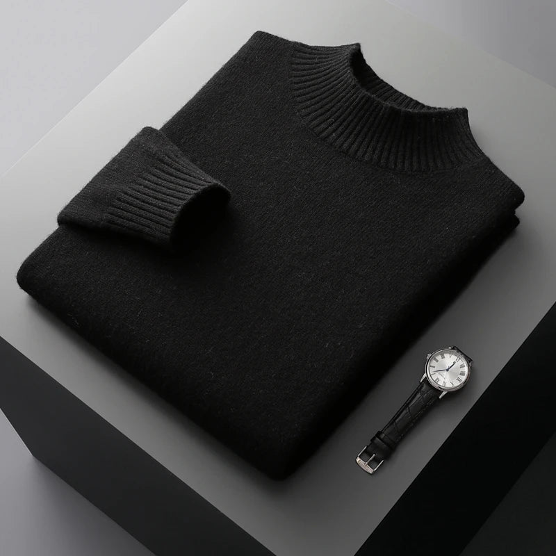 Selviano Wool Stand-Collar Pullover