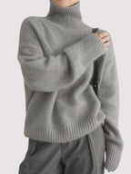 Emilia Cashmere Turtleneck Sweater